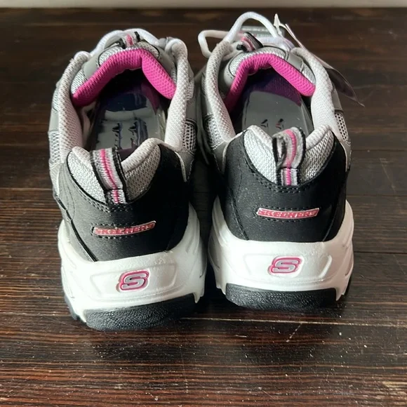NIB Sketchers D’Lites Leather Memory Foam Sneakers Womens Size 11 - Picture 3 of 6